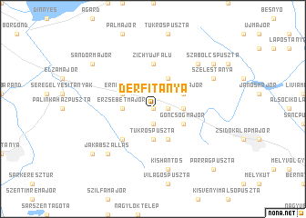 map of Dérfitanya