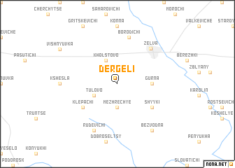 map of Dergeli