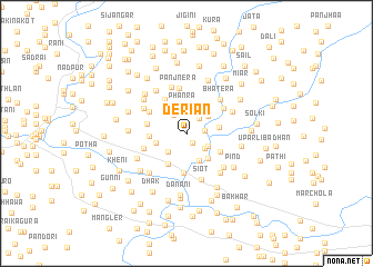 map of Derīān