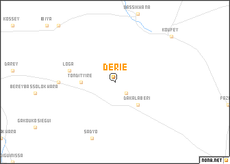 map of Dérié