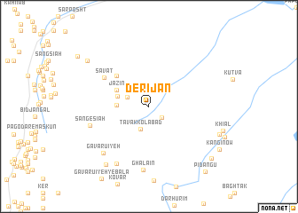 map of Derījān