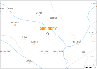 map of Derinçay