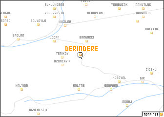 map of Derindere