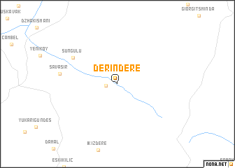 map of Derindere