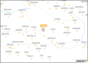 map of Dērī