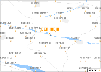 map of Derkachi