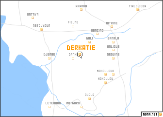 map of Derkatié