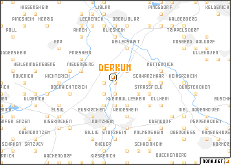 map of Derkum