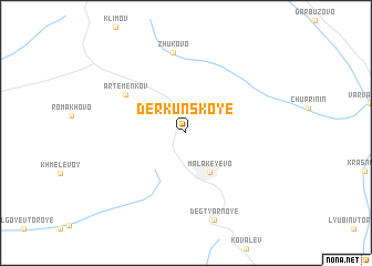 map of Derkunskoye