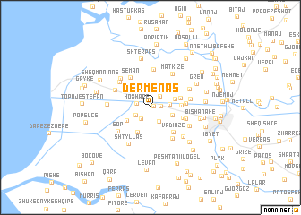 map of Dërmënas