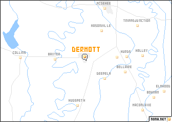 map of Dermott