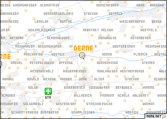 map of Derne