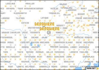 map of Dérodière