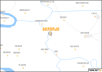 map of Deronje