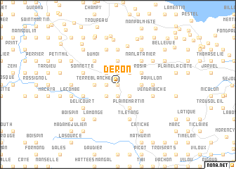 map of Déron