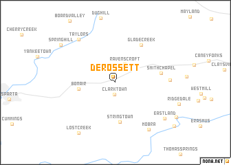 map of De Rossett