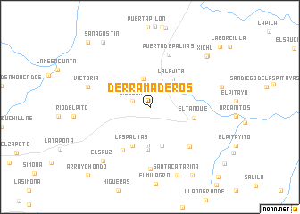 map of Derramaderos