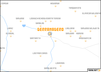 map of Derramadero