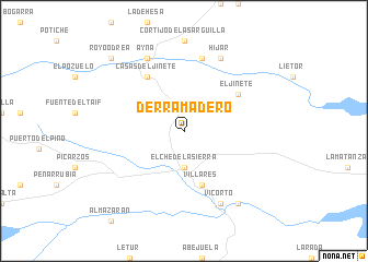 map of Derramadero