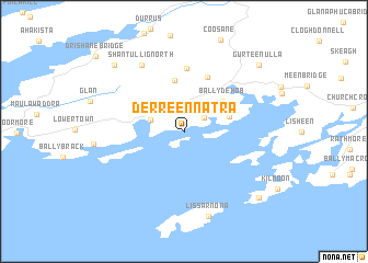 map of Derreennatra