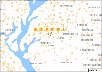 map of Derre Piāri Kalla