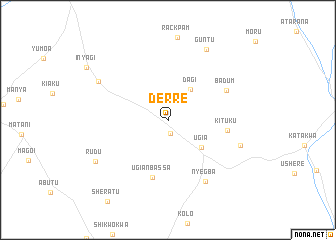 map of Derre
