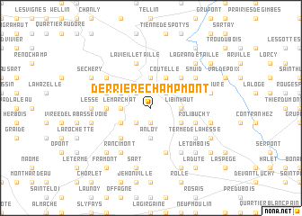 map of Derrière Champmont