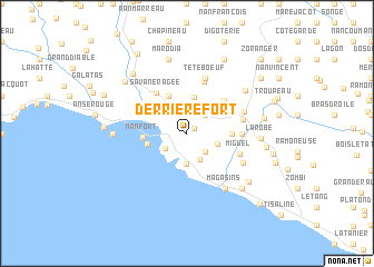 map of Derrière Fort
