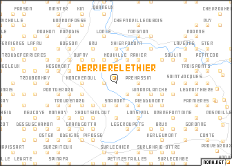 map of Derrière le Thier