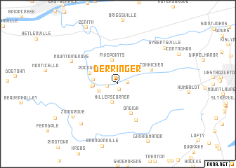 map of Derringer