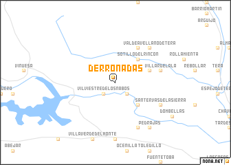 map of Derroñadas