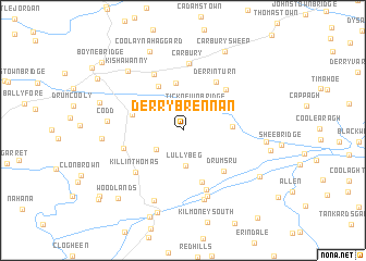 map of Derrybrennan