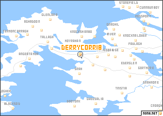 map of Derrycorrib