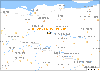 map of Derry Cross Roads