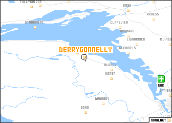 map of Derrygonnelly