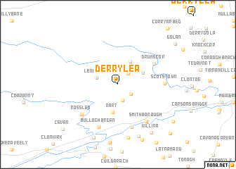 map of Derrylea