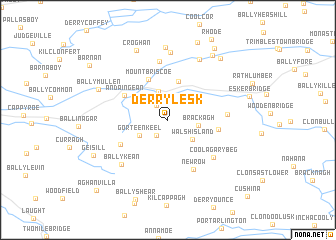 map of Derrylesk