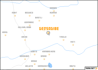 map of Dersa Dībē