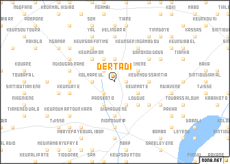 map of Dertadi