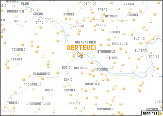 map of Dertevci