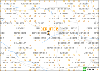 map of De Ruiter