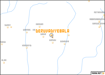 map of Derūvādī-ye Bālā