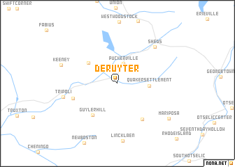 map of DeRuyter