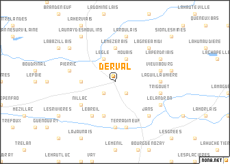 map of Derval