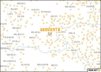 map of (( Derventa ))