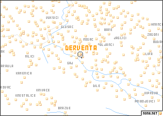 map of Derventa