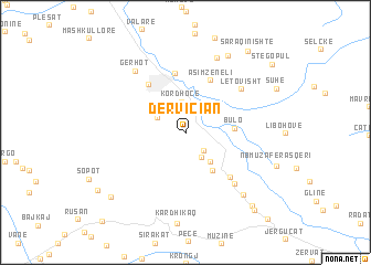 map of Derviçian