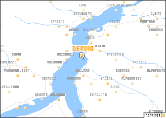 map of Dervio