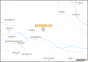 map of Dervişler