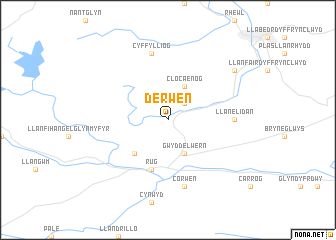 map of Derwen